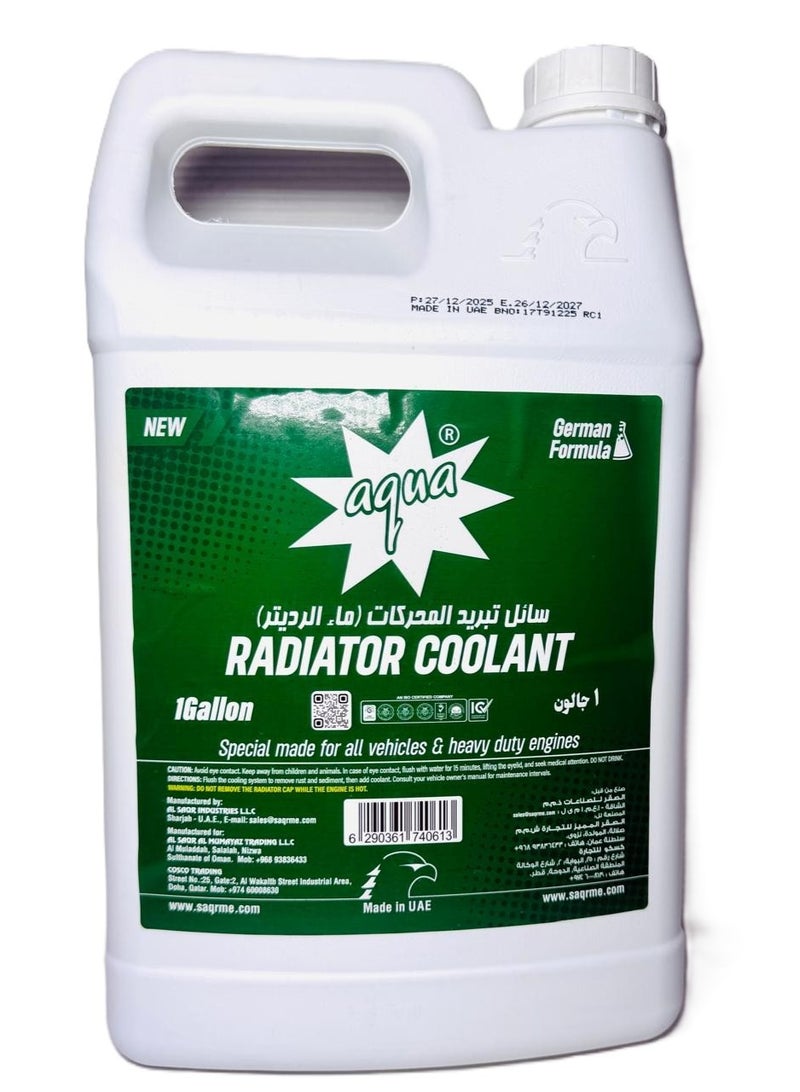 Aqua Radiator / Engine Coolant Green - 1 Gallon - Image 1